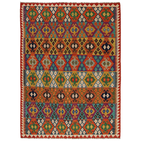 Medium Size Chobi Kilim 6' 0" x 8' 2" ft / 184 x 248 cm - No. P34983