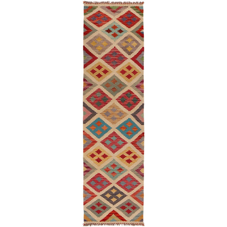Handmade Vegetable Kilim Runner 1' 8"x 6' 9" ft / 50 x 207 cm - No. P34995