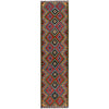 Hand Woven Wool Kelim Runner 2' 0" x 9' 7" ft / 61 x 292 cm - No. P34998
