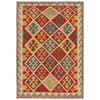 Hand Knotted Flatweave Kilim 3' 7" x 5' 1" ft / 108 x 155 cm - No. P35005
