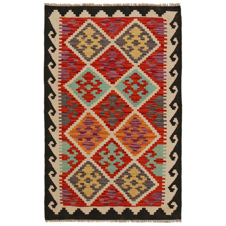 Small Size Chobi Kilim 2' 9" x 4' 3" ft / 83 x 130 cm - No. P35011