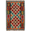 Handmade Turkish Design Wool Kilim 2' 0" x 3' 1" ft / 60 x 93 cm - No. P35027