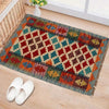 Handmade Turkish Design Wool Kilim 2' 0" x 3' 1" ft / 60 x 93 cm - No. P35027