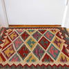 Handmade Afghan Vegetable Kilim 1' 11" x 3' 1" ft / 58 x 93 cm - No. P35036