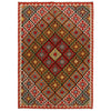 Colorful Flat-Weave Wool Kilim 5' 11" x 8' 8" ft / 180 x 263 cm - No. P35045