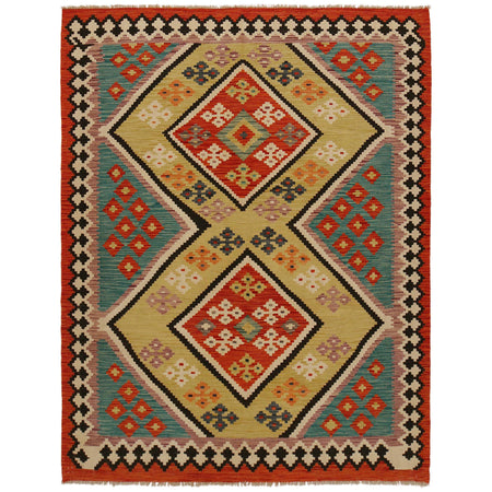 Handmade Vegetable Kilim 5' 10" x 7' 7" ft / 177 x 232 cm - No. P35047