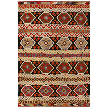 Handmade Vegetable Kilim 4' 10" x 7' 5" ft / 148 x 226 cm - No. P35050