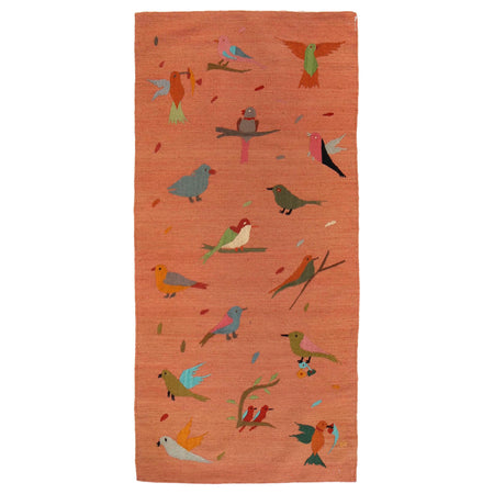 Pakistani Embroidery Kilim Runner 2' 9"x 5' 11" ft / 83 x 180 cm - No. P35163