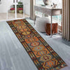 Hand Knotted Afghan Style Kilim Runner 2' 6" x 10' 0" ft / 75 x 306 cm - No. P35228