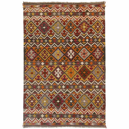 Handmade Vegetable Kelim 4' 11" x 6' 9" ft / 150 x 207 cm - No. P35229