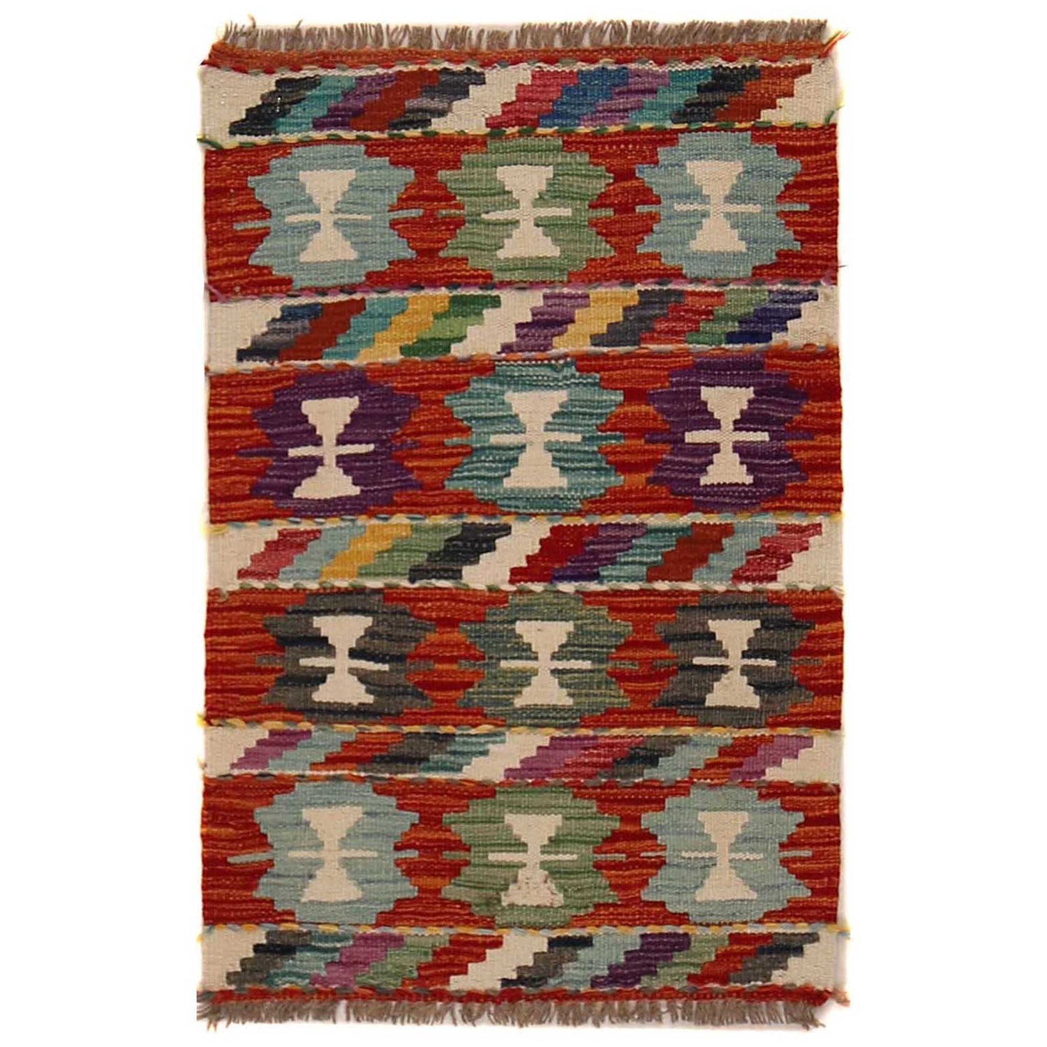 Small Size Chobi Kilim 1' 10" x 2' 10" ft / 56 x 86 cm - No. P35361