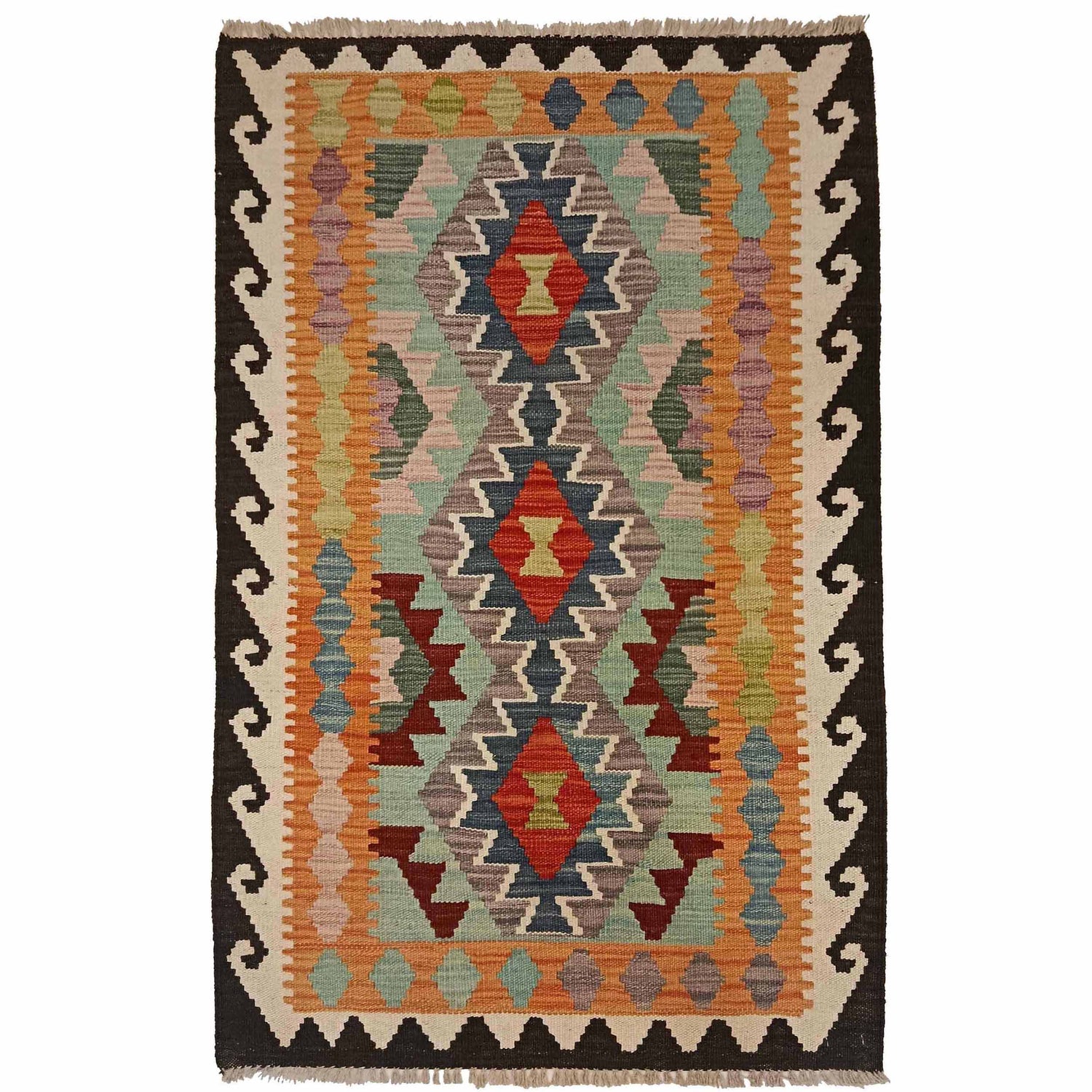 Small Size Chobi Kilim 2' 7" x 4' 4" ft / 80 x 133 cm - No. P35368