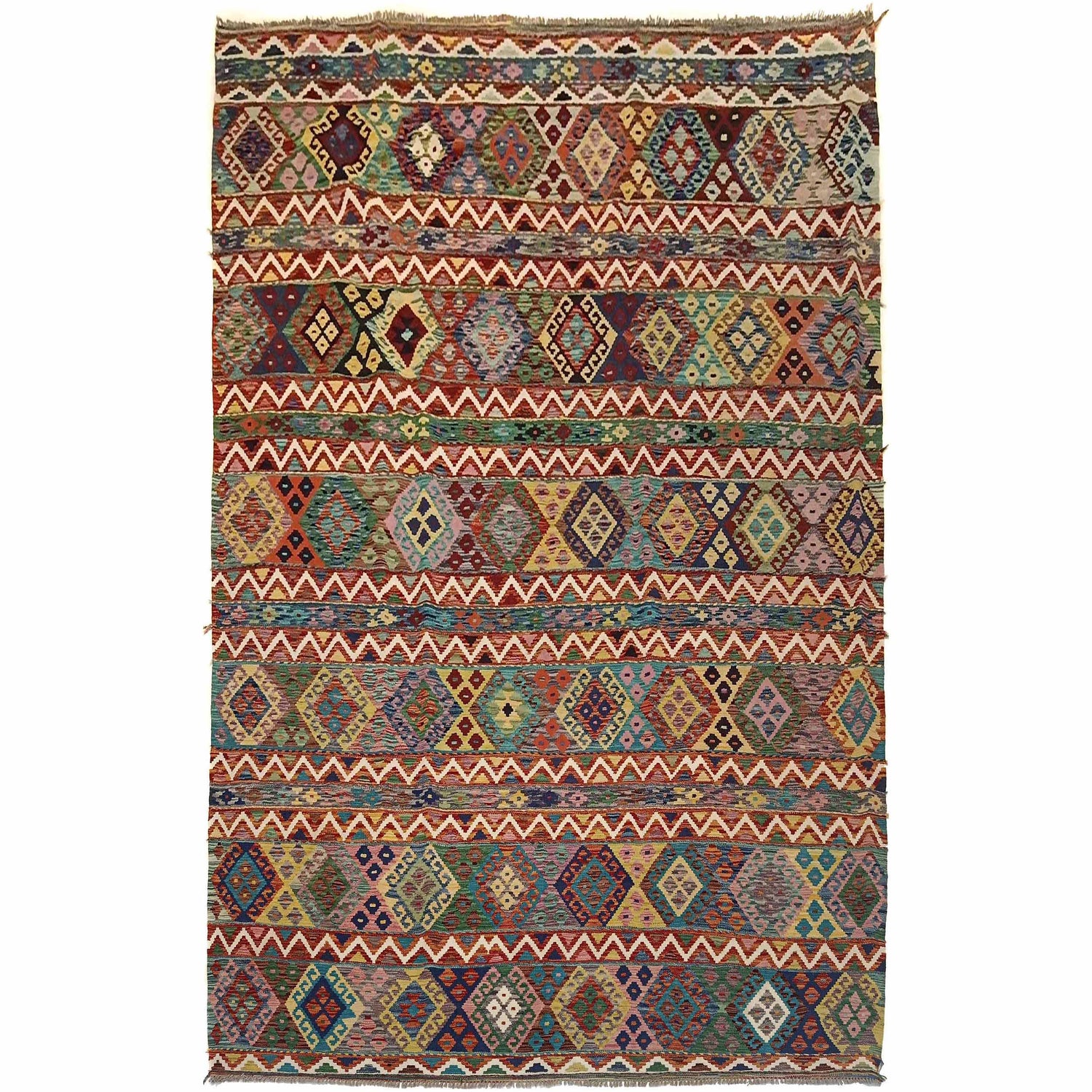 Handmade Vegetable Kilim 8' 2" x 11' 2" ft / 248 x 340 cm - No. P35384