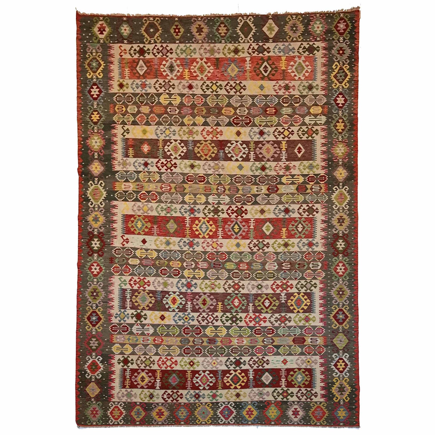 Large Size Chobi Kilim 10' 0" x 16' 5" ft / 304 x 500 cm - No. P35386
