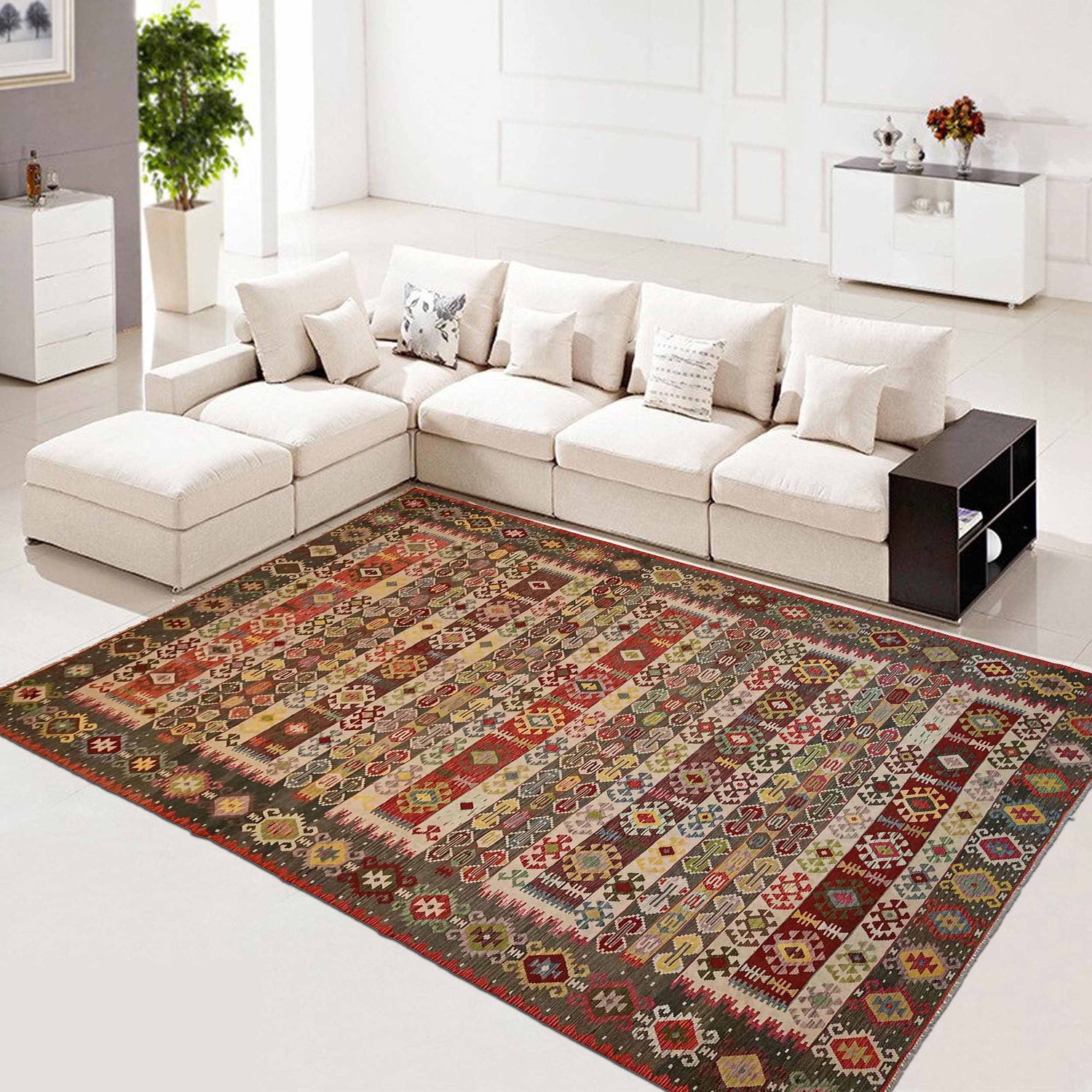 Large Size Chobi Kilim 10' 0" x 16' 5" ft / 304 x 500 cm - No. P35386