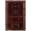 Handmade Prayer Rug 2' 9" x 4' 6" ft / 84 x 138 cm -No. P35523