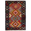 Handmade Turkish Design Wool Kilim 2' 0" x 2' 11" ft / 62 x 89 cm - No. P35613
