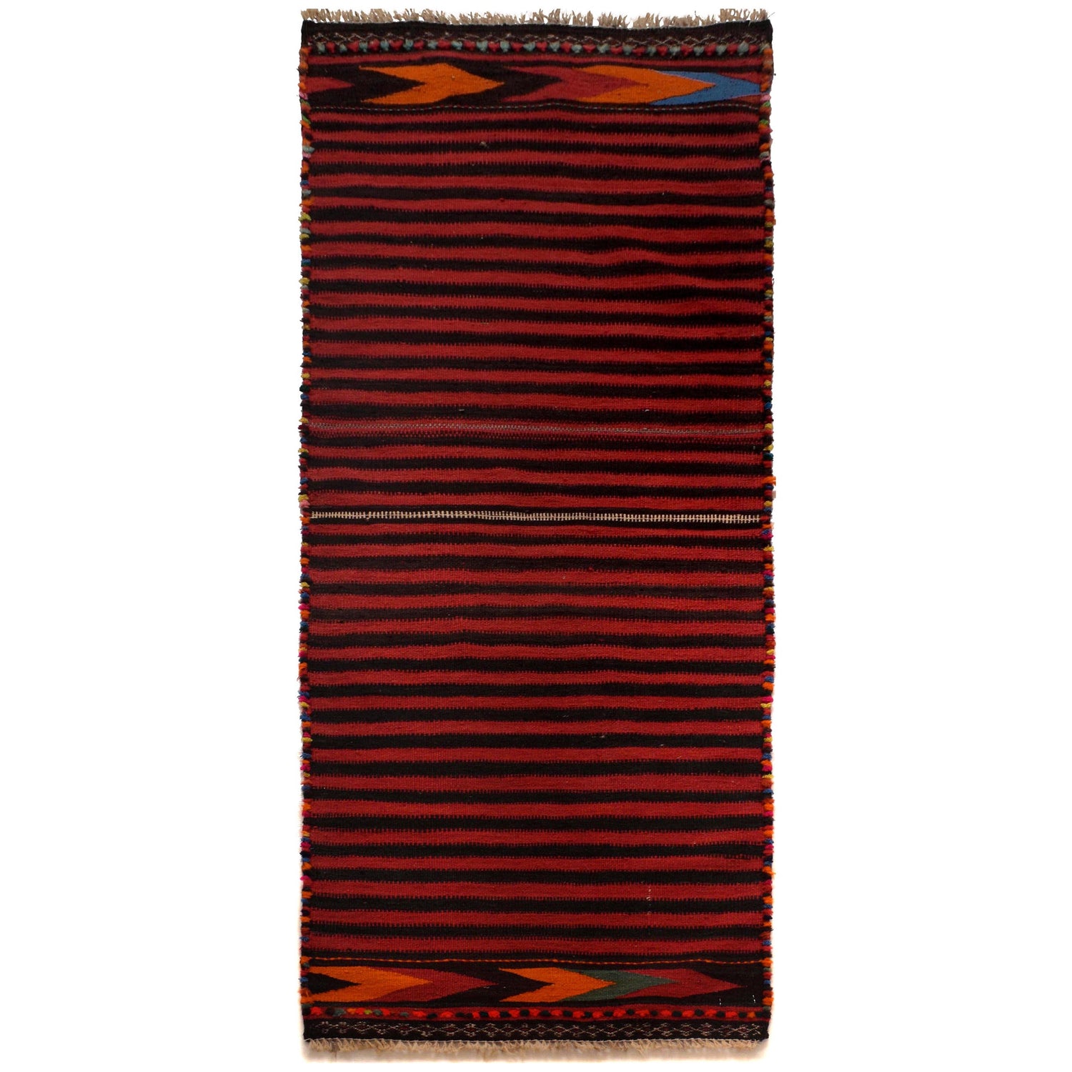 Afghan Vintage Kilim Runner 2' 2" x 6' 2" ft / 65 x 189 cm - No. P35618