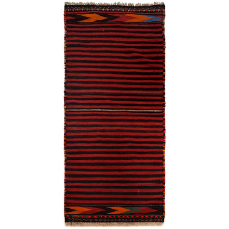 Afghan Vintage Kilim Runner 2' 2" x 6' 2" ft / 65 x 189 cm - No. P35618