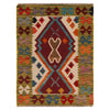 Hand Knotted Afghan Style Kilim 2' 2" x 3' 2" ft / 67 x 97 cm - No. P35626