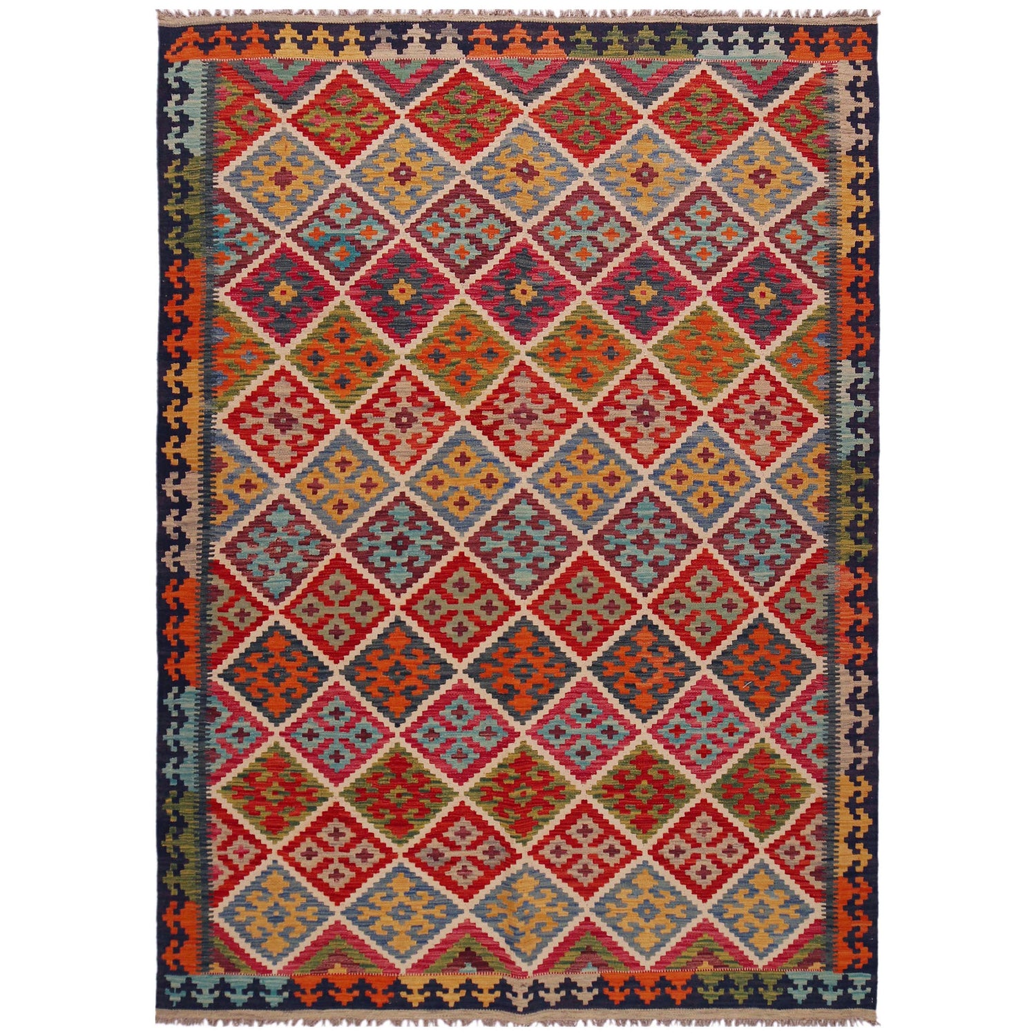 Medium Size Chobi Kilim 5' 10" x 8' 4" ft / 179 x 254 cm - No. P35644