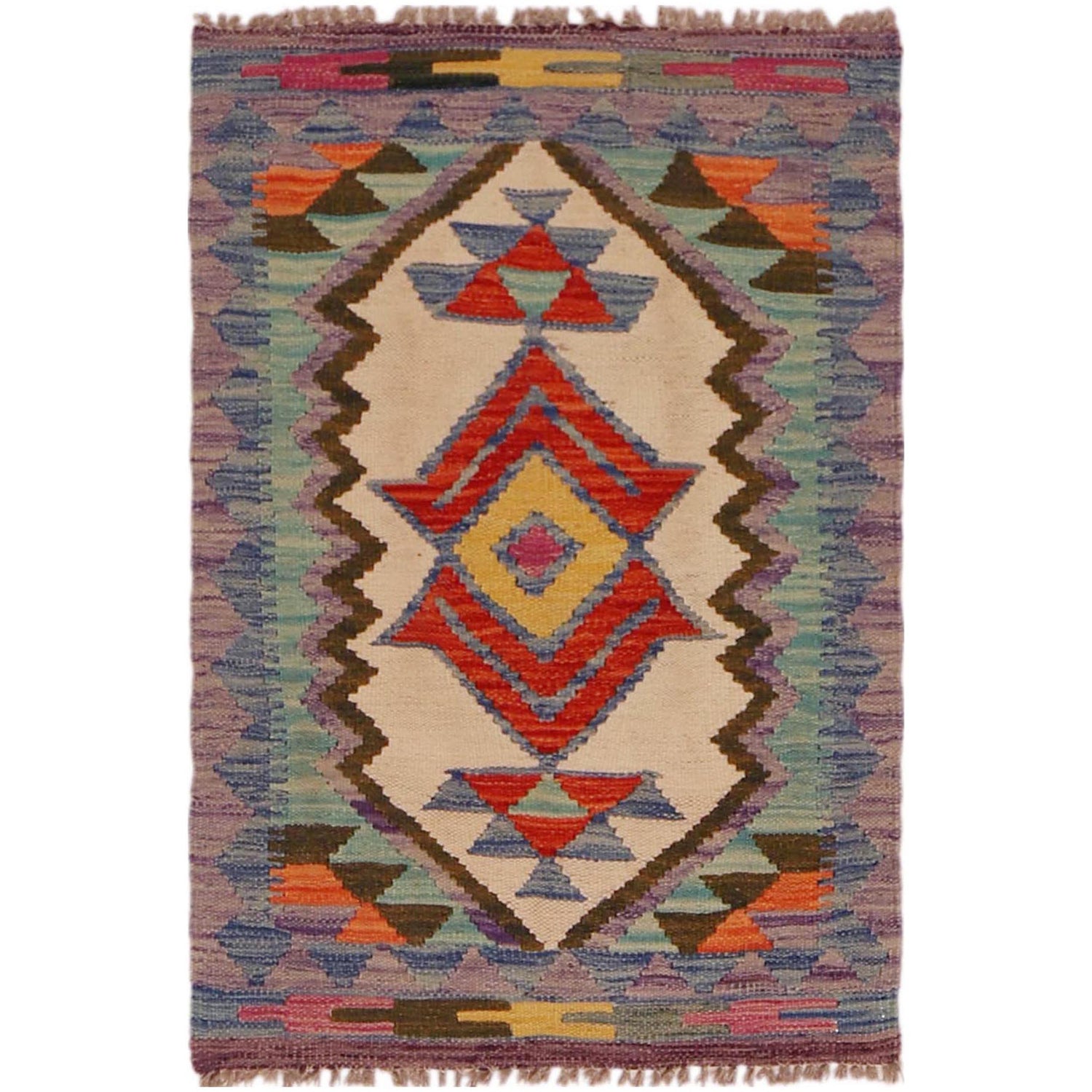 Small Size Chobi Kilim 2' 2" x 3' 1" ft / 65 x 94 cm - No. P35658