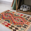 Handmade Afghan Vegetable Kilim 2' 2" x 3' 1" ft / 65 x 95 cm - No. P35661