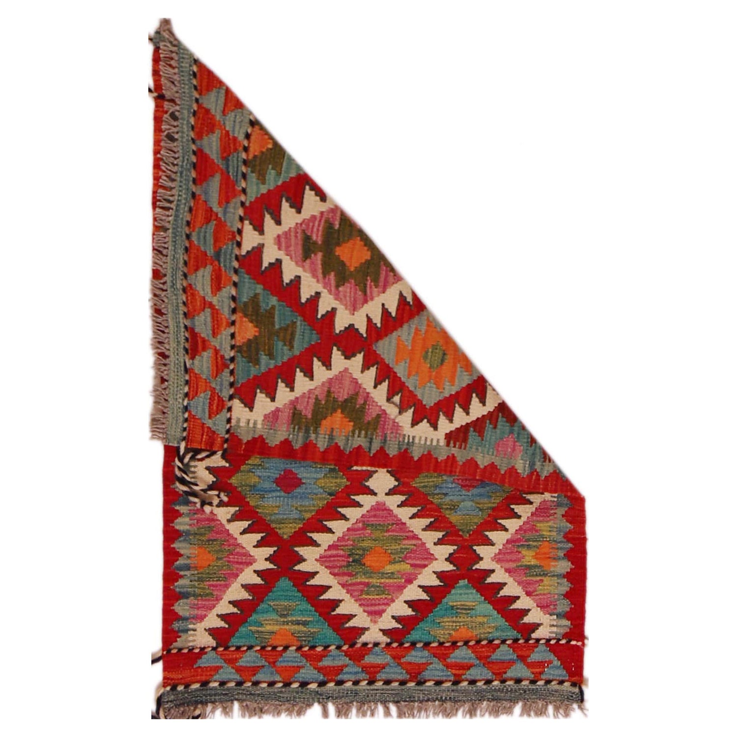 Handmade Vegetable Kelim 2' 0" x 3' 2" ft / 62 x 96 cm - No. P35666