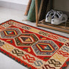 Hand Knotted Afghan Style Kilim 2' 0" x 3' 7" ft / 60 x 109 cm - No. P35667