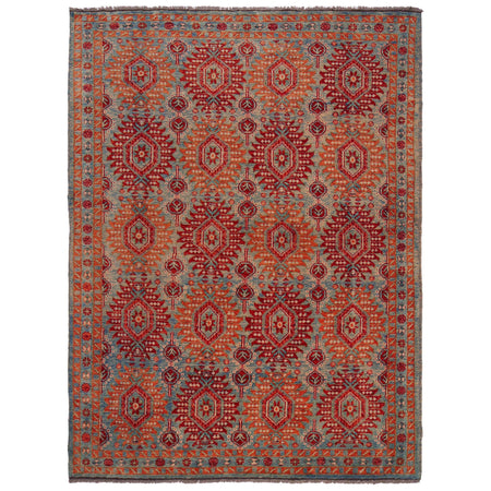 Contemporary Oushak Rug 6' 8" x 9' 9" ft / 202 x 296 cm - No. P35676