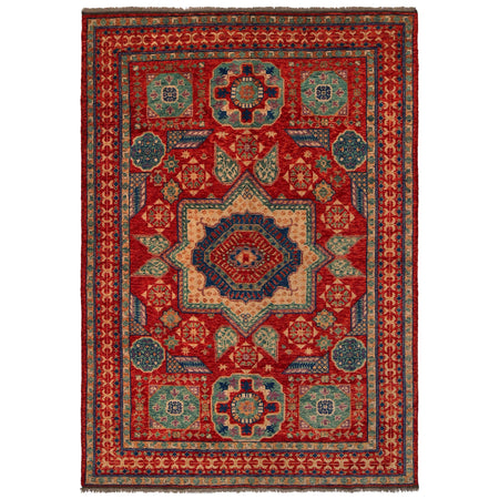 Shirazi Hand Knotted Carpet 6' 7" x 9' 7" ft / 201 x 293 cm - No. P35677