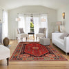 Shirazi Hand Knotted Carpet 6' 5" x 9' 6" ft / 195 x 289 cm - No. P35678