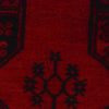 Hand Knotted Afghan Filpa Rug - Red Oriental Wool Carpet 6' 11" x 10' 1" ft / 210 x 307 cm - No. P35679