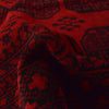Hand Knotted Afghan Filpa Rug - Red Oriental Wool Carpet 6' 11" x 10' 1" ft / 210 x 307 cm - No. P35679