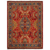 Rich Red Color Shiraz Carpet 4' 10" x 6' 8" ft / 147 x 204 cm - No. P35683