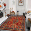 Rich Red Color Shiraz Carpet 4' 10" x 6' 8" ft / 147 x 204 cm - No. P35683