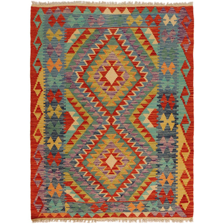 Small Size Chobi Kilim 3' 8" x 4' 11" ft / 111 x 149 cm - No. P35688