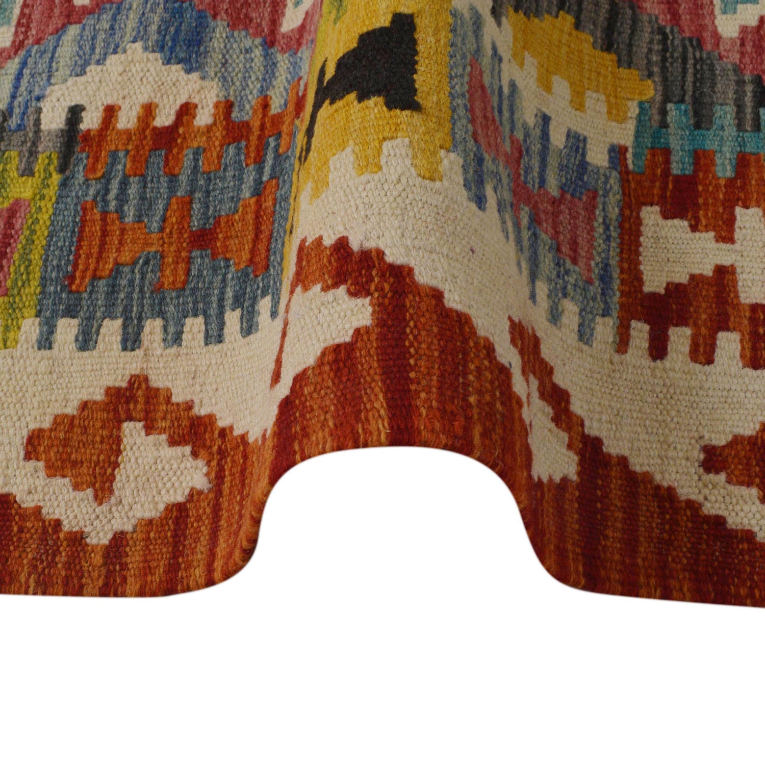 Hand Knotted Flatweave Kilim 3' 3" x 5' 0" ft / 100 x 152 cm - No. P35689