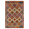 Handmade Afghan Vegetable Kilim 3' 5" x 5' 0" ft / 103 x 153 cm - No. P35690