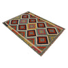 Hand Made Afghan Kilim 3' 3" x 4' 9" ft / 98 x 146 cm - No. P35691