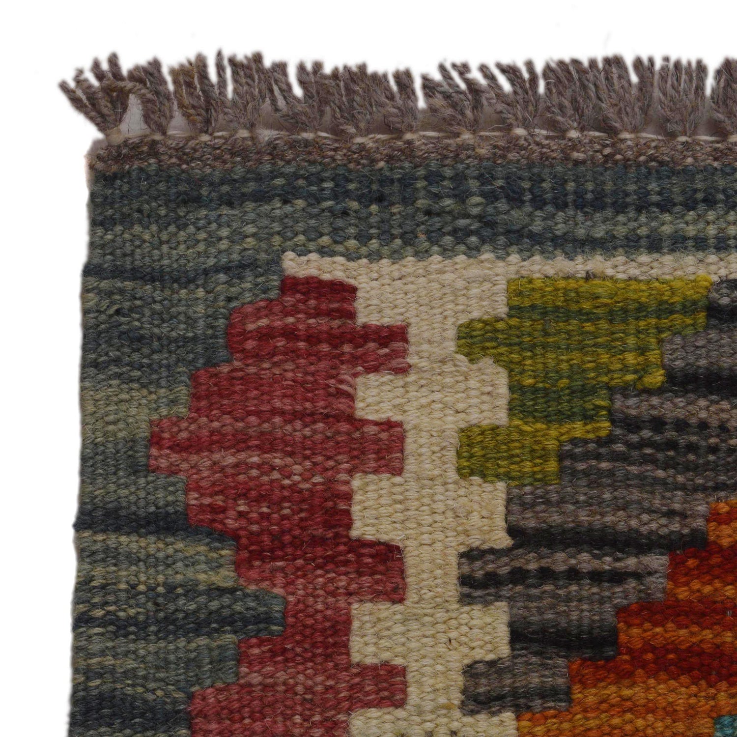 Hand Made Afghan Kilim 3' 3" x 4' 9" ft / 98 x 146 cm - No. P35691