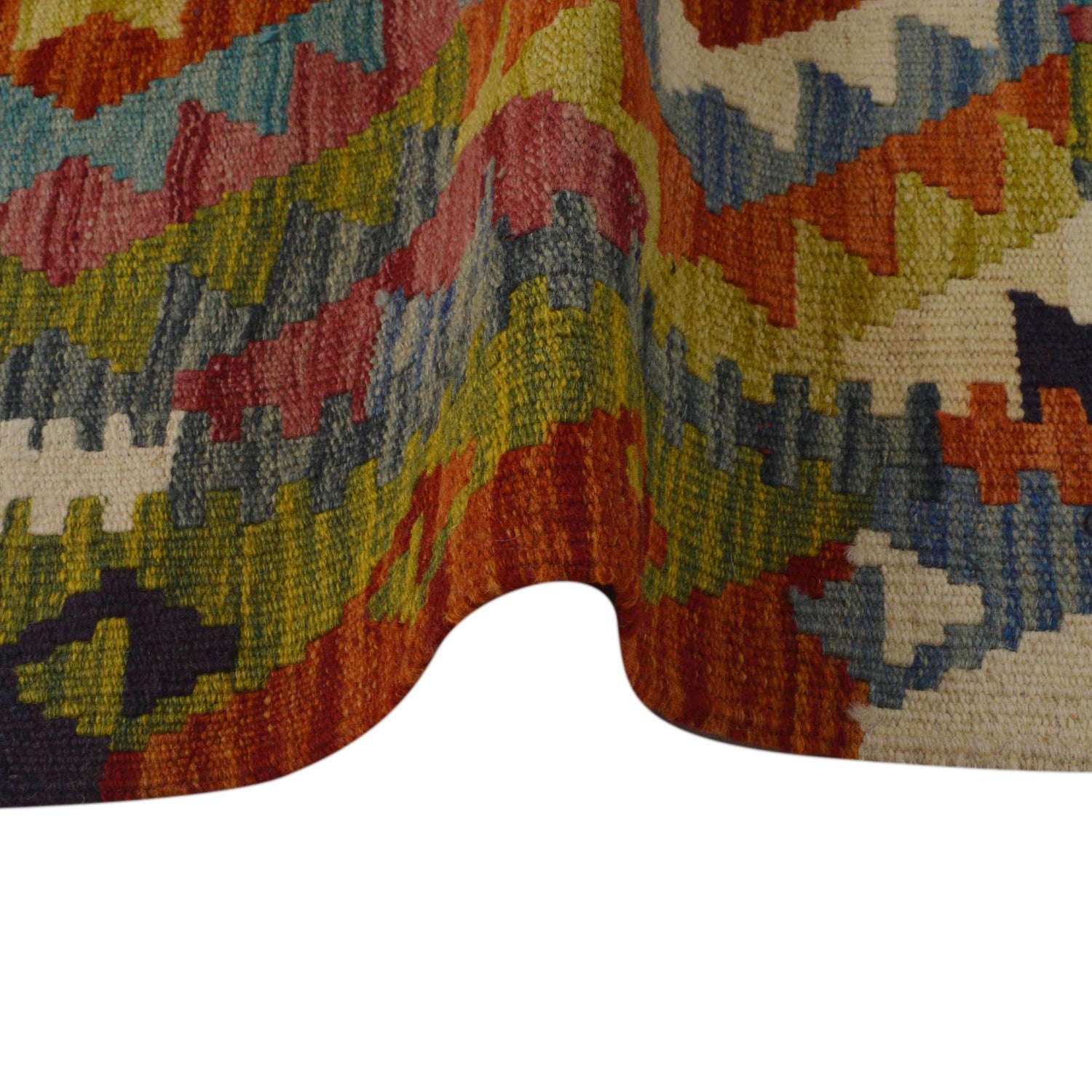 Handmade Vegetable Kilim 3' 3" x 4' 9" ft / 100 x 146 cm - No. P35693