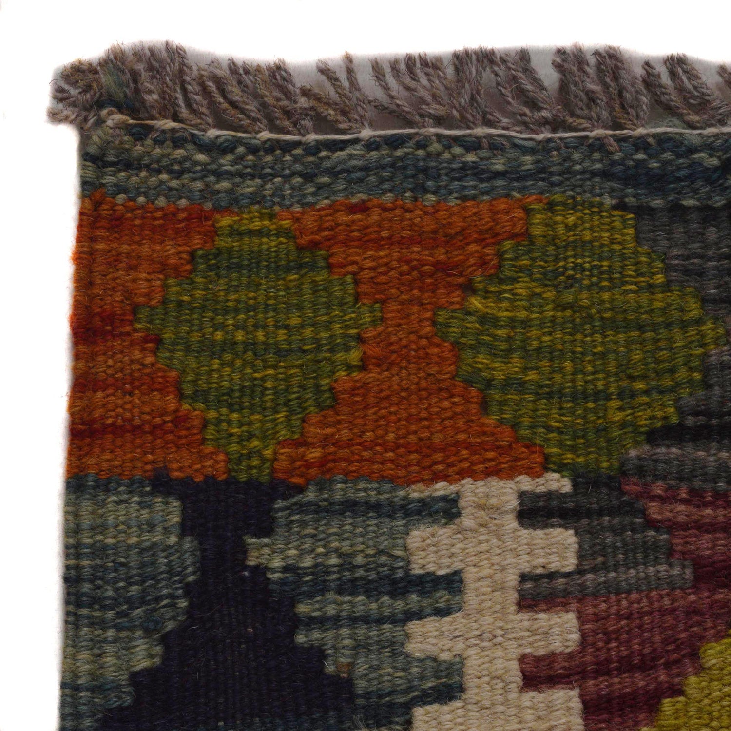 Handmade Turkish Design Wool Kilim 3' 4" x 4' 11" ft / 101 x 149 cm - No. P35697