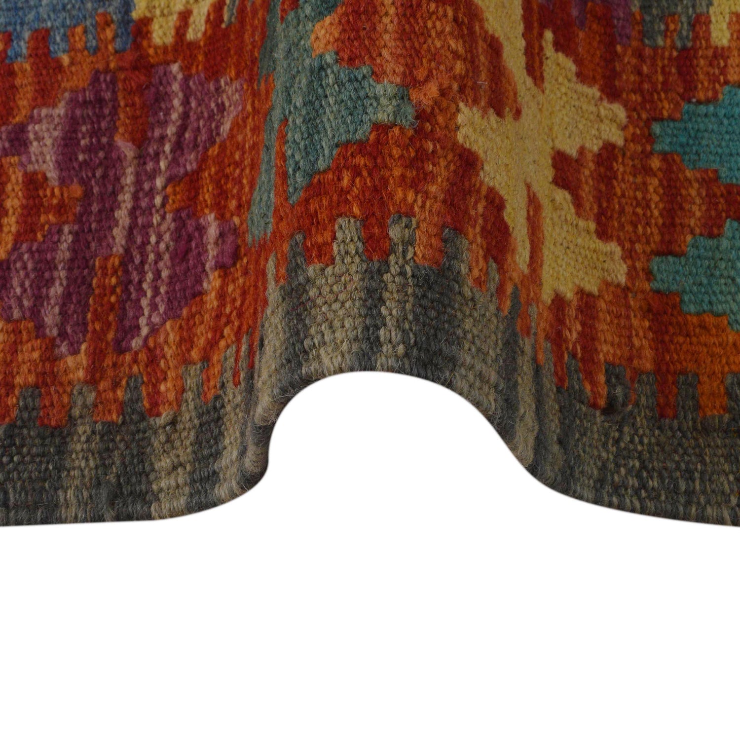 Small Size Chobi Kilim 3' 4" x 4' 9" ft / 102 x 144 cm - No. P35698