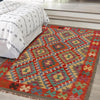 Small Size Chobi Kilim 3' 4" x 4' 9" ft / 102 x 144 cm - No. P35698