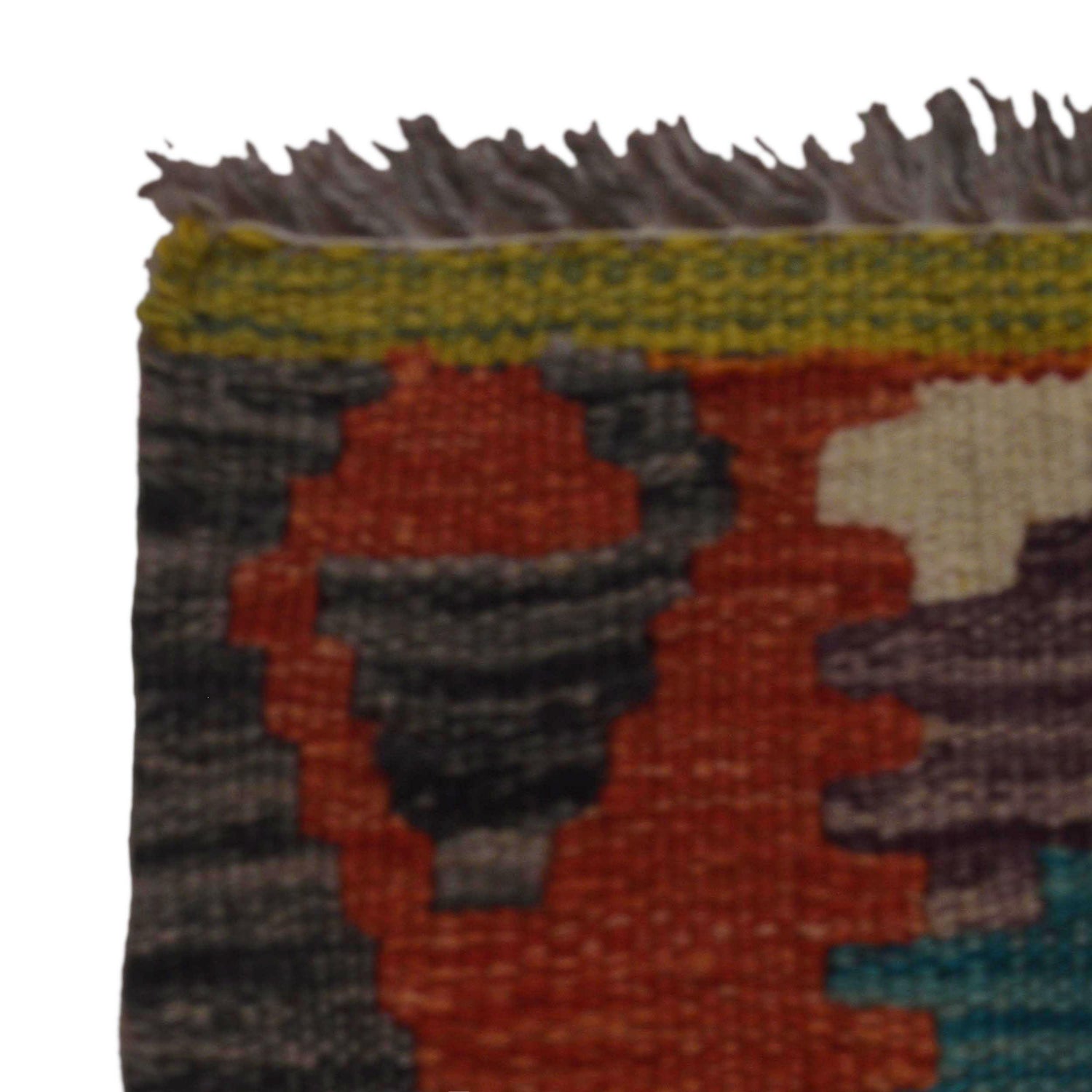 Hand Knotted Flatweave Kilim 3' 4" x 4' 11" ft / 101 x 149 cm - No. P35699