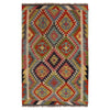 Handmade Afghan Vegetable Kilim 3' 4" x 5' 0" ft / 101 x 153 cm - No. P35700