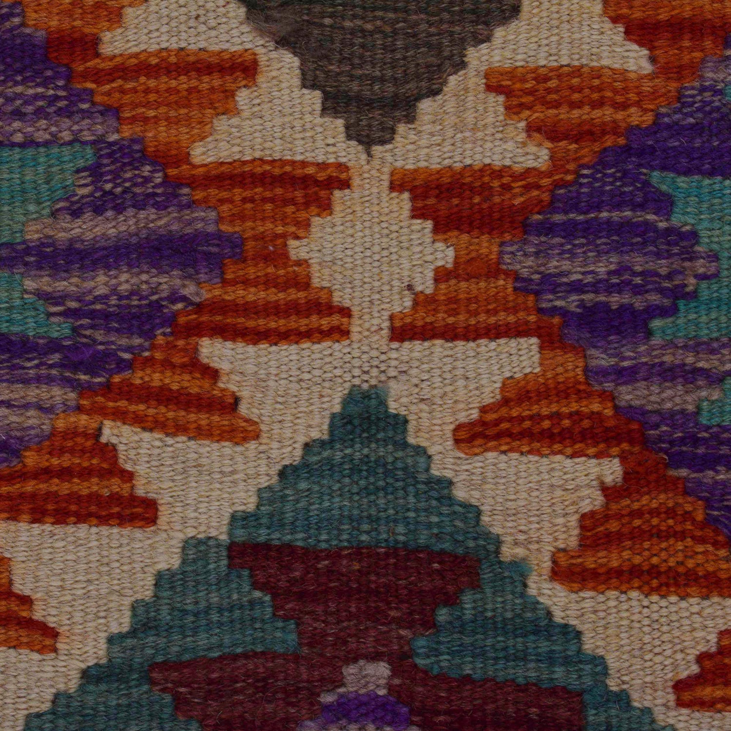 Hand Made Afghan Kilim 3' 4" x 5' 3" ft / 102 x 159 cm - No. P35701