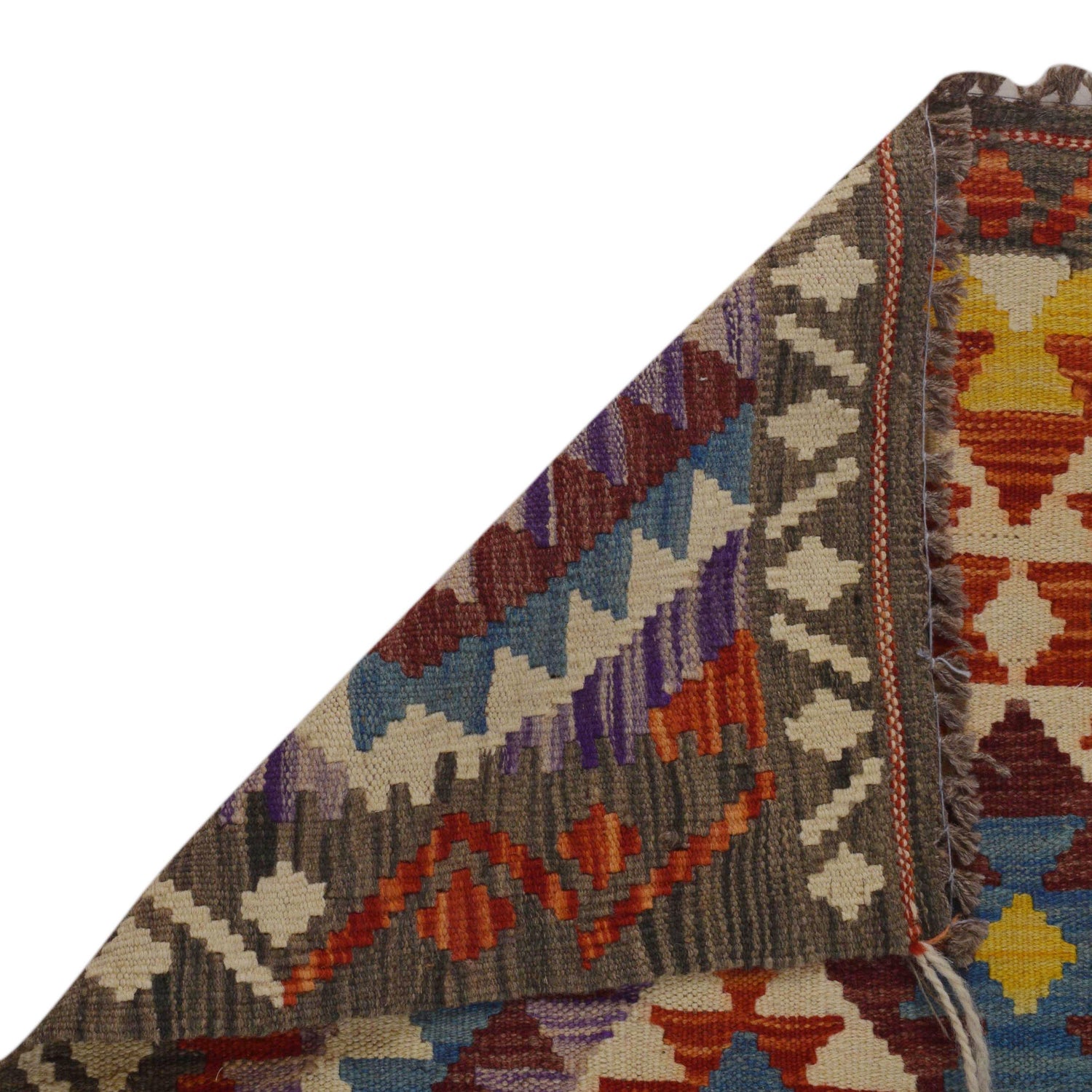 Hand Made Afghan Kilim 3' 4" x 5' 3" ft / 102 x 159 cm - No. P35701