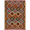 Hand Woven Wool Kelim 3' 4" x 4' 11" ft / 102 x 151 cm - No. P35707